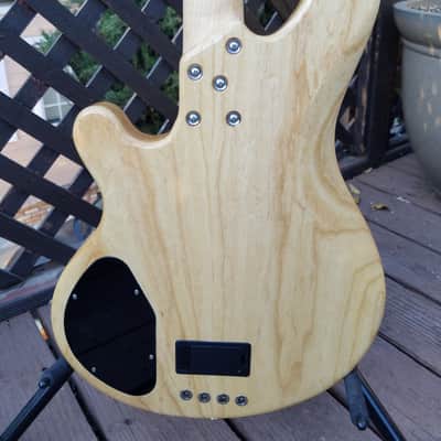 LAKLAND BASS - custom USA made 4 string, 35" scale, amazing A+++ burl maple top image 7