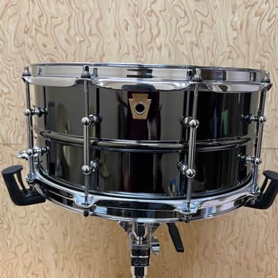 Ludwig LB417T Black Beauty 6.5x14" 10-Lug Brass Snare Drum with Tube Lugs 1999 - Present - Black Nickel-Plated image 1