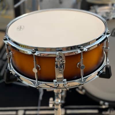 Canopus BR-1455 5.5”x14” Birch Snare Drum 2025 - Tobacco Burst Matte image 6