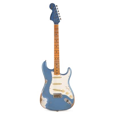 Fender Custom Shop Special Run 1969 Stratocaster Heavy Relic Aged Lake Placid Blue (Serial #R141120) image 4