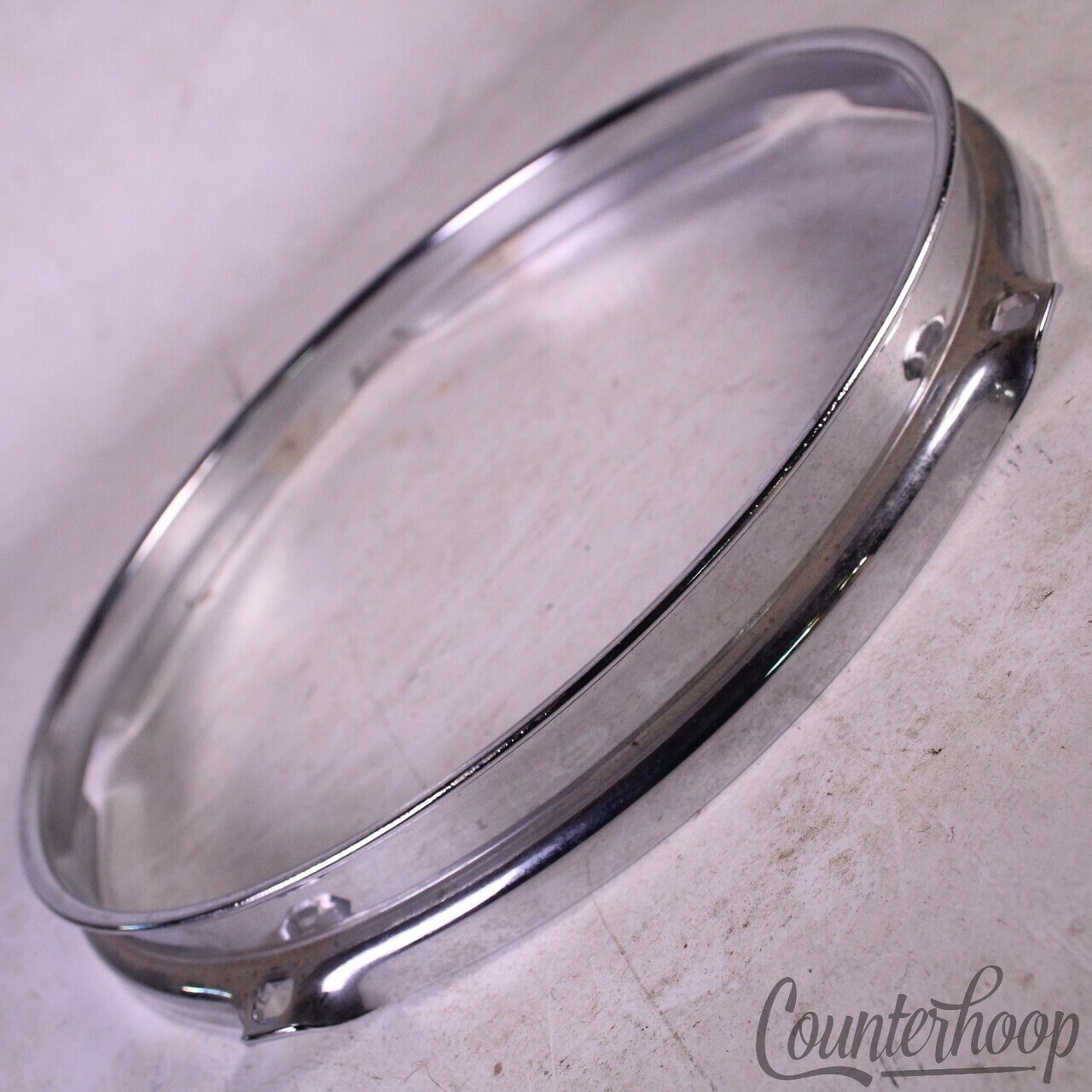 Ludwig 10" 5-Lug Tom Drum Batter/Resonant Rim/Hoop Classic Vintage 70s-80s Steel — main photograph