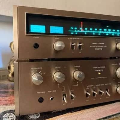 Onkyo A-7055 + T-4055 Rare Vintage Mint Amplifier Tuner Set Serviced Warranty image 3
