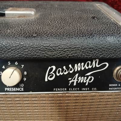 1964 Fender Bassman 6G6-B Tuxedo  Non-Rectifier Tube Amp With Piggyback Cabinet image 9