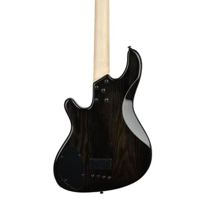 Lakland Skyline 44-OS Offset Bass Guitar, Trans Black with Rosewood Fingerboard, Gator GFW-GTR-SEAT and Stand, ErnieBall 1/4 Cable Bundle image 7
