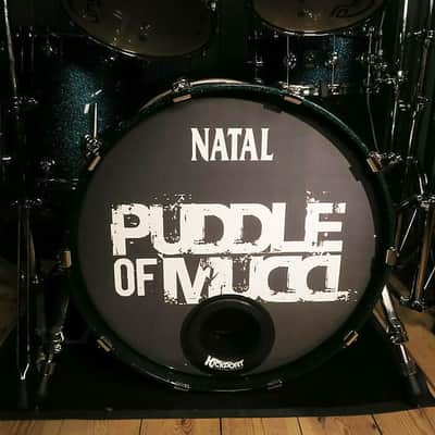 Natal Cafe Racer Poplar Green Sparkle Ex Puddle of Mudd 6 Piece Drum Kit + Hardware image 5