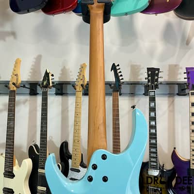 Balaguer Select Series Diablo Retro 27 FR Electric Guitar w/ Bag-Gloss Solid Cerulean Blue image 13