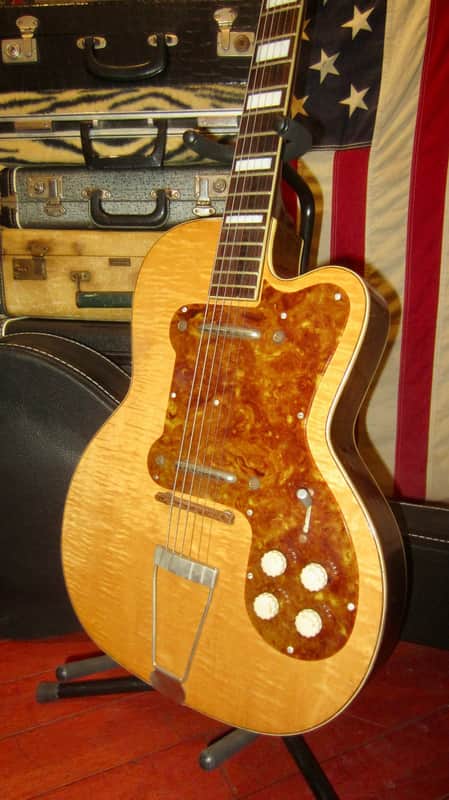 1954 Kay Old Kraftsman K-161 Thin Twin Jimmy Reed Flamed Maple Blonde image 1