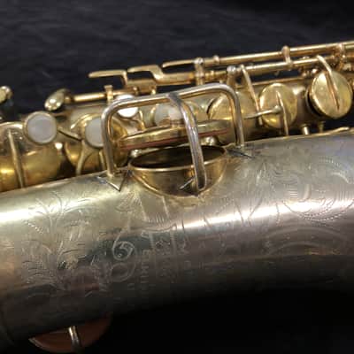 Conn New Wonder II 1925 alto saxophone - Gold Plate image 10