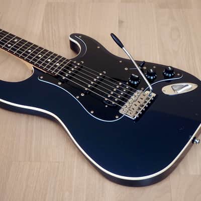 2017 Fender Aerodyne Stratocaster HSS Medium Scale 24 3/4" Gunmetal Blue Japan MIJ image 10