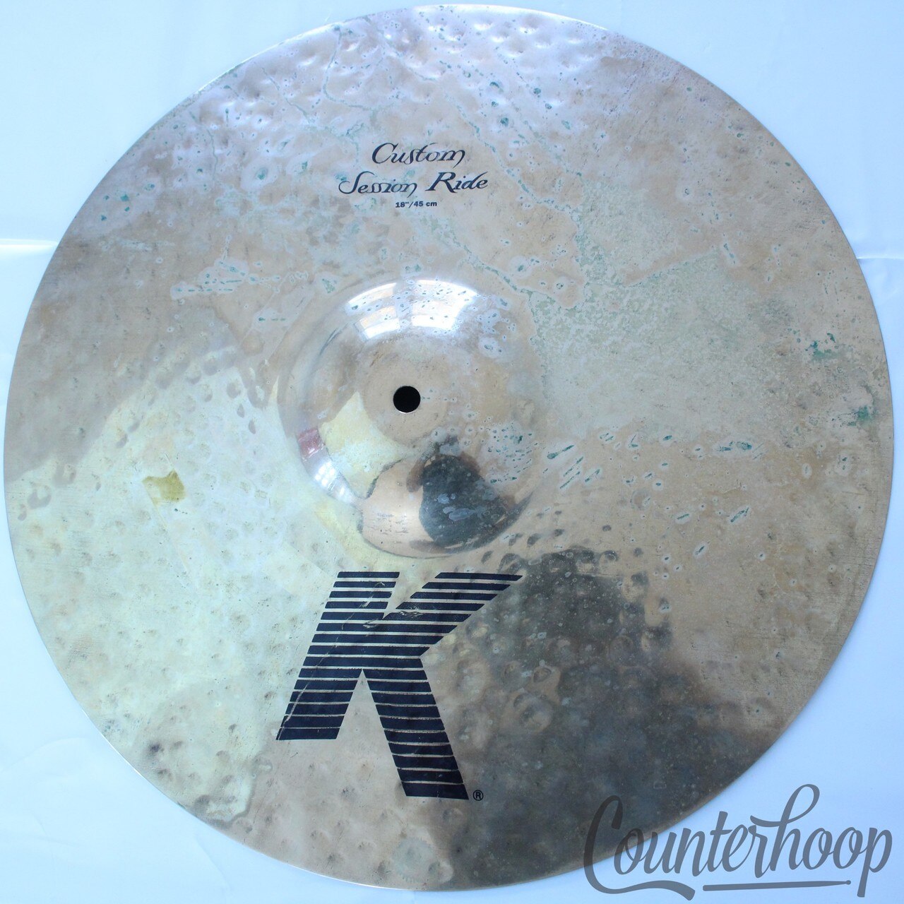 Zildjian 18" K Custom Session Ride Cymbal 2014g B20 Hand Hammered Steve Gadd USA — main photograph