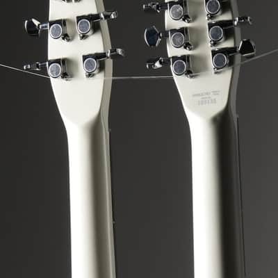 Danelectro Doubleneck 6/12 Electric Guitar - White Pearl image 4