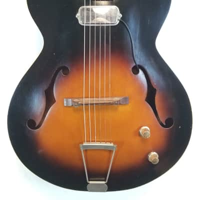Old Kraftsman Vintage Archtop Hollowbody Electric Guitar, Single Pickup, 2-Tone Sunburst, Late '40s image 1