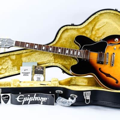 Epiphone Inspired by Gibson Custom 1962 ES335 Reissue Vintage Burst image 3