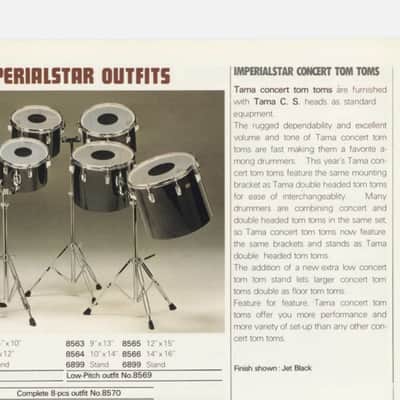Tama Japan Imperialstar  Concert Tom 13x9 " 1978-1982 - Metallic white? image 14