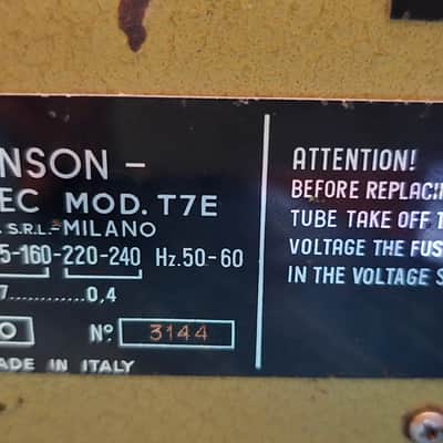 Binson Echorec 2 T7E 1960/1969 image 7
