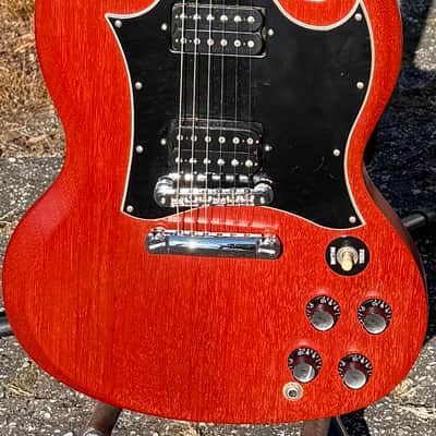 2002 Gibson SG Special Faded W/Ebony Fretboard and Crescent Moon Inlays Heritage Cherry image 2