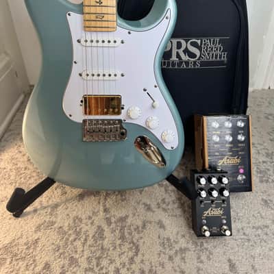 PRS Silver Sky (Polar Blue, Maple Neck) w/ Suhr Asatobucker + Signed Jackson Audio Asabi Pedal image 2