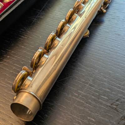 Yamaha YFL-481 Intermediate B-Foot Flute 1990s - Silver image 13
