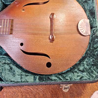 Vintage Strad-o-lin A Style Mandolin 1940's - Dark Tobacco Sunburst image 4