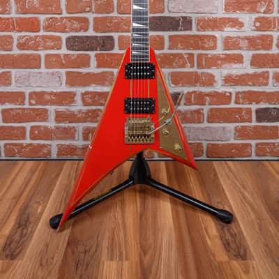 Jackson USA Custom Shop RR1 Rhoads Red w/ Gold Pinstripes 1985 w/Hard Shell Case image 4