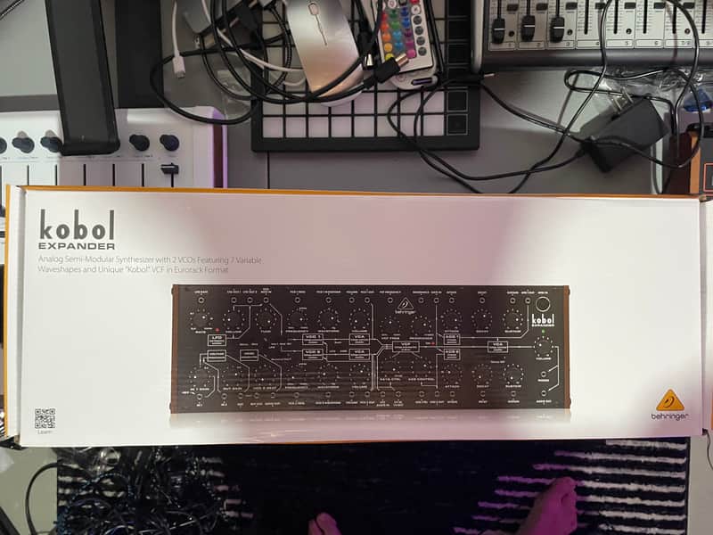 Behringer Kobol Expander Desktop Semi-Modular Synthesizer 2024 - Present - Black with Wood Sides image 1