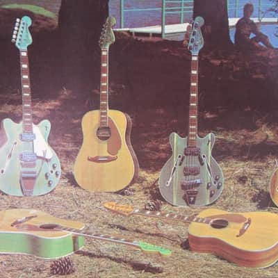 Fender Musical Instruments Mini Full Line Color Catalog RARE ! 1968 image 7