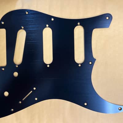 New Black Anodized Brushed Aluminum Stratocaster Guitar SSS Replacement Pickguard Scratch Plate Pick Guard image 2