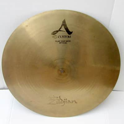 Zildjian A Custom 20" Flat Top Ride Cymbal 2268 Grams Good Condition image 1