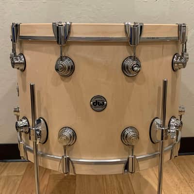 DW Collector's Series Pure Maple 14x20 Bass Drum Floor Tom in Natural Satin Oil with Chrome Hardware image 3