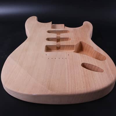 Guitar Body Mahogany Wood SSH Pickup Hard Tail Bolt on Heel ST Style image 5