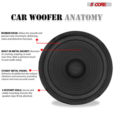 5 Core 8 Inch Guitar Amp Woofer Replacement Speaker 100W 4 Ohm for Electric Guitar Cabinets image 4
