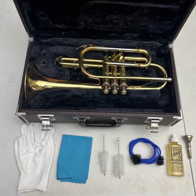 Yamaha YCR-231 Bb Cornet w/ Hard Case, Bach 7C & Accessories – Vintage Japan image 1