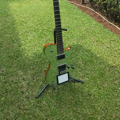 Handmade Custom Matt Bellamy Muse M1d1 Mirror Manson Guitar Replica preloaded W/ X Y Midi pad and Veyz Sustainer 3 mode sustainer features | Free Name Decal On Headstock | DHL Express Included | image 12