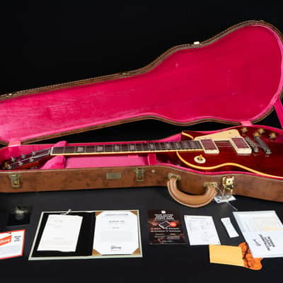 Gibson 1957 Les Paul Standard Mahogany Top Ultra Light aged - Medium Cherry image 20