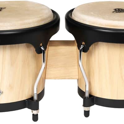 Latin Percussion LP Aspire 6 3/4 - 8" Bongo - Oak Natural Black (LPA601-AW) image 3