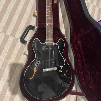 Gibson Custom Shop CS-336 Mahogany P-90 2017 TV Black image 2