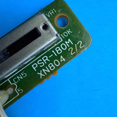 YAMAHA PSR-180 Keyboard Part: Volume Slider Pot PCB Circuit Board [XN804] image 4