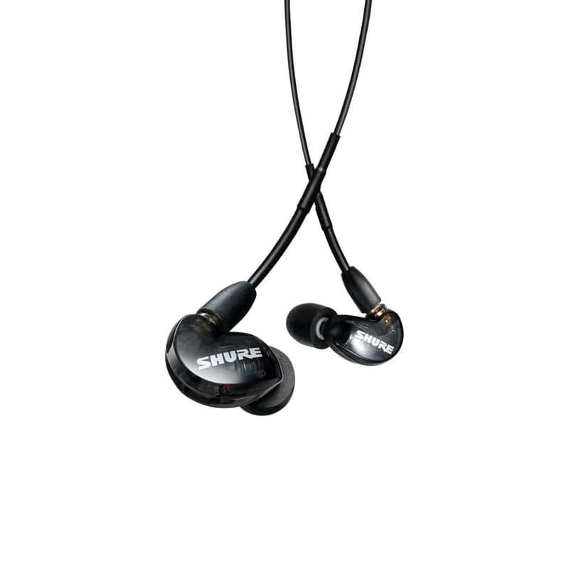 Shure SE215 PRO Wired Earbuds - Professional Sound Isolating Earphones, Clear Sound & Deep Bass, Single Dynamic MicroDriver, Secure Fit In Ear Monitor, plus Carrying Case & Fit Kit - Black (SE215-K) image 1