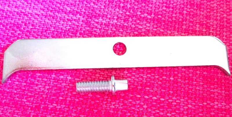 Rogers Double Self-Aligning Spur Plate Bracket Cleat for Hihat Stands and Bass Drum Pedals with Bolt - Vintage NOS image 1