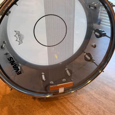 DW Design Series Acrylic 6.5x14" Snare Drum- Smoke Glass image 3