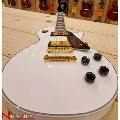 Immagine Gibson Les Paul Custom w/ Ebony Fingerboard Gloss Alpine White - 5