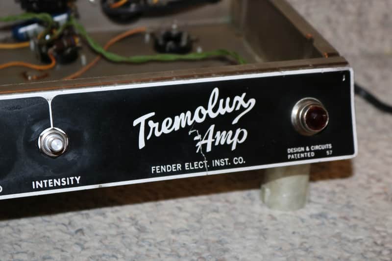 Vintage 1965 Fender Blackface Tremolux Tube Amp Chassis Project image 1