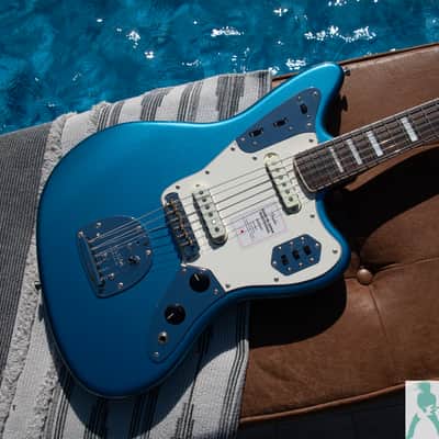 Fender MIJ FSR Traditional II Late '60s Jaguar w Matching Headstock! Limited Edition Lake Placid Blue - Better Than New! Pro Set Up w Perfect Frets/Action/Intonation! image 4