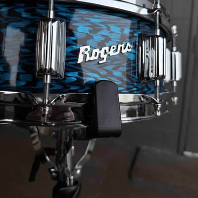 Rogers Custom-Built 5.5x14 Dyna-Sonic Snare Drum in Blue Onyx image 2