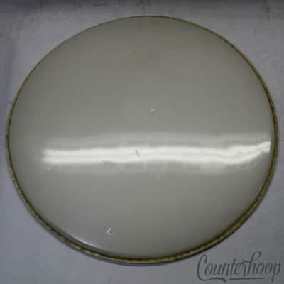 Ludwig 22"Bass Drum Head Playon Plastic Chicago White Batter/Resonant Vintage60s image 2