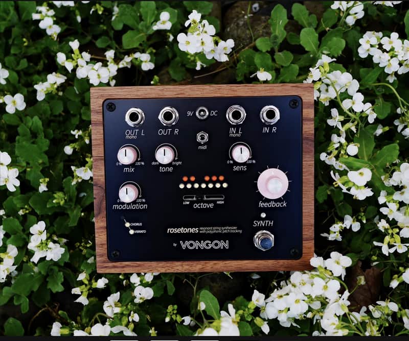 VONGON rosetones Vongon Rosetones | 12-Voice Polyphonic Sympathetic Resonator & Synth Pedal image 1