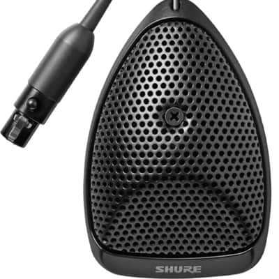 Shure MX391/S Supercardioid Boundary Condenser Microphone - Black image 2