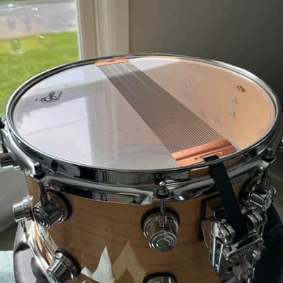 DW Performance Natural Lacquer Snare Drum - 8x14 image 7