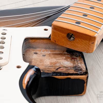 1999 Fender American Vintage ‘57 Stratocaster Sunburst Relic w/ Custom Shop Pickups, Tweed Case image 17