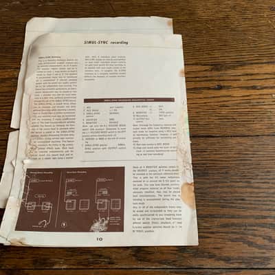 TEAC A- 2340 4 CHANNEL SIMUL SYNC STEREO TAPE DECK MANUAL/BOOKLET- MAKE OFFER! image 6